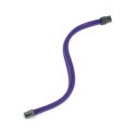 Premium Silicone Wire Single Sleeved 6 Pin PCI-E Extension Cable (Purple)