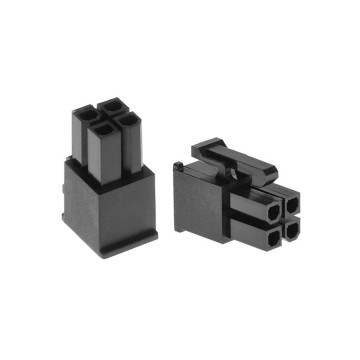 4-Pin Motherboard Power Female Connector - Black