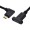 USB 3.1 Type C 10Gbps 90 Degree Angle Panel Mount Extension Cable 30cm