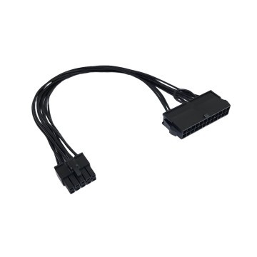 Premium Lenovo PSU Main Power 24 Pin to 10 Pin Adapter Cable All Black