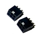 6 Pin Graphics Card PCIe Male Header Connector 90 Degree Angled Black