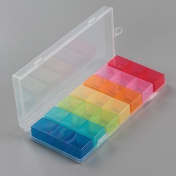 21 Compartment Transparent Plastic Parts Box