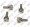 M4.0 x 12mm Silver Thumb Screws M4X12S