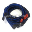 EVGA NEX Classified Premium Single Sleeved Power Supply Modular Cables Set (Black/Blue)