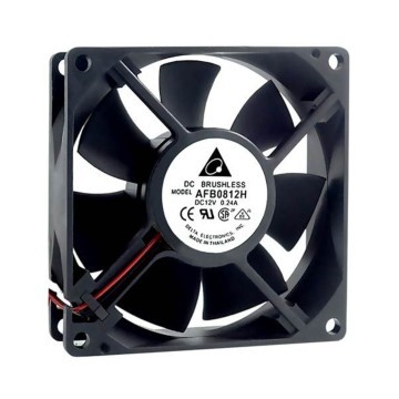 Delta 12vdc 80mm x 25mm 8025 Case 3-Pin Fan