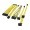 Premium Single Sleeved Modular Cable Yellow Grey for SilverStone