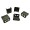 Computer Case Dual Fan Metal Mount Rack Bracket Radiator Holder