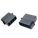 Standard 4-pin Male Connector with Pins - Black