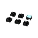 Thermally Conductive Adhesive Tape Black Heat Sink 14x14x8mm