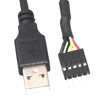 USB 5 Pin Internal Motherboard Male Header to USB Type A Adaptor