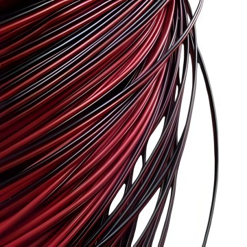 2 Conductor Stranded Hook Up Ribbon Wire UL1007 Approved Black Red