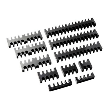 Professional Single Sleeved Cable Wire Clear Comb 4 to 28 Slots