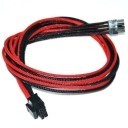 Corsair AX Series CPU 8-Pin Modular Power Supply PSU Single Sleeved Cables (Red/Black)