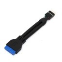 USB3.0 19-Pin Female Header to USB2.0 9-Pin Male Header Converter Cable