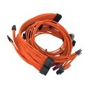 Premium Single Sleeved Modular Cable Set Orange for Enermax Modu82 Plus