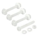 Anti-vibration Plastic Fan Screws Set - White (M3 x 40mm)