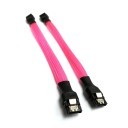 SASSSD High-Speed 6Gbps SATA3 Cable High Density Sleeved (UV Pink)