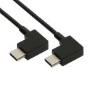 USB 3.1 Type C Male to Type C Male Cable 90 Degree Angled 30cm