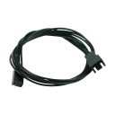 Single Braid 3-Pin Fan Extension Cable (50cm) - Black