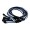 Custom Single Sleeved Modular Cables Black Blue White for Corsair