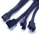 PWM 3-Way Splitter - Smart Fan Cable (30cm) - Black