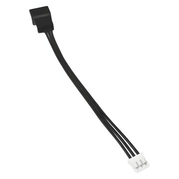 4 Pin PWM Fan Connector Male to 3 Pin Mini GPU Fan Connector Female
