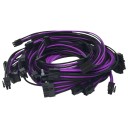 Premium Single Sleeved Cables Black Purple for Seasonic
