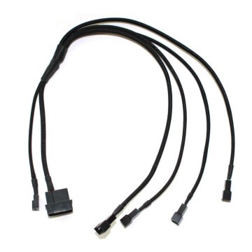 PWN 1-To-4 Fan Splitter Cable (Sleeved) 