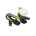 Supermicro 8-pin to Two 6+2 Pin 5cm Power GPU Cable (CBL-PWEX-1040)