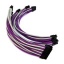 Corsair SF600 SF450 Premium Single Sleeved Modular Cable Set (Grey/Purple)