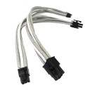 Mini PCIe to PCIe 6 Pin Video Card Power Sleeved Cable for Apple