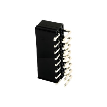 16 Pin ATX Power Male Header Connector 90 Degree Angled Black