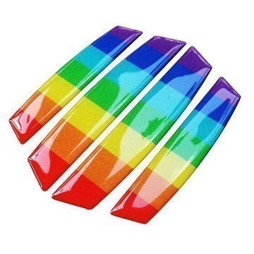 Car Door Edge Guards Anti-collision Scratch Protection Strip Bumpers (Rainbow)