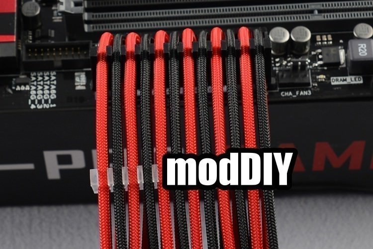 24pcs cable comb motherboard cable combs Cable Comb Pc Cable Extension Kit  white