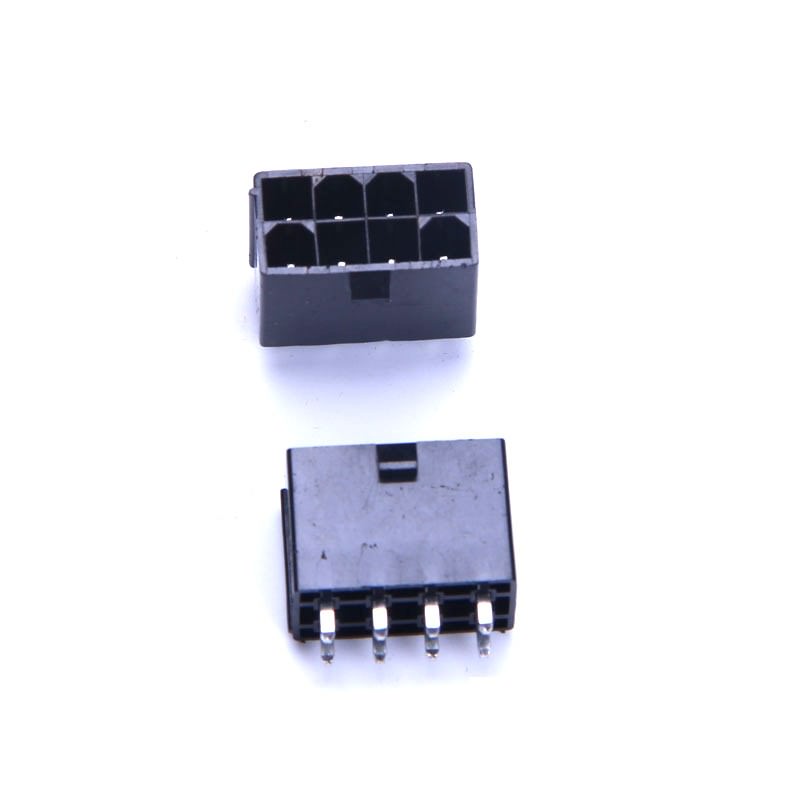 Without Pins 8 Pin ATX/CPU Power Connector Male Black 