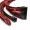 LEPA G1600 Premium Single Sleeved Modular Power Cable Set (Black/Red)