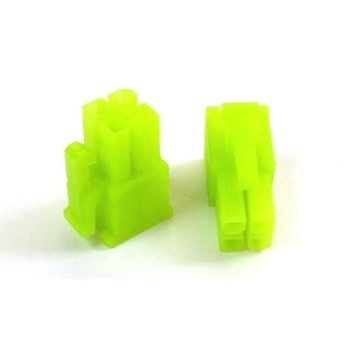 4-Pin PSU CPU/EPS Power Female Connector w/ Pins (UV Green)