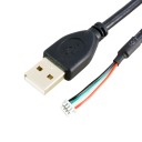 4 Pin PicoBlade 1.25mm to USB Type A Male Adapter Cable