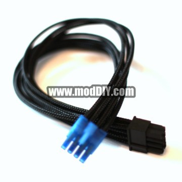 Corsair HX Series Individually Black Sleeved Modular Cable (PCI-Express Connector 6+2 pin)