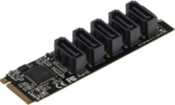 M.2 M Key to PCIE 3.0 to 5 Port SATA 3.0 6Gbps Expansion