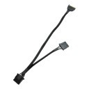 SATA Power to Dual 4 Pin Molex Cable Adapter