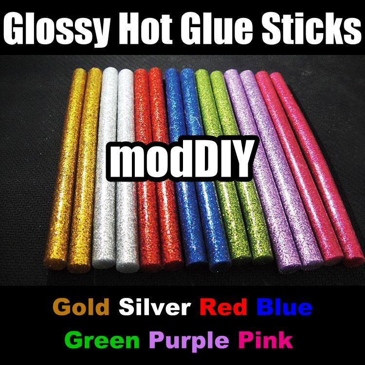 Glossy Color Hot Glue Sticks - 7mm (10 Colors)
