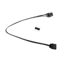 LED RGB 4 Pin to 5v RGB 3 Pin Female Connector Adapter Cable for Corsair