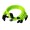 Premium Single Sleeved Modular Cable Set Nvidia Green for Corsair