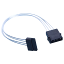 Premium Silver Wire 4 Pin Molex to SATA Cable