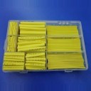 Premium Multi-Size Yellow Heat Shrinkable Tube Box Set (385 Pieces)