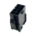 8 Pin Motherboard Power Male Connector with Pins Black
