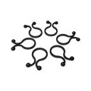 Black Twist Lock 15mm NYLON66