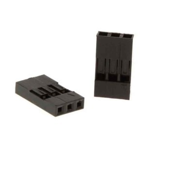 Dupont 3 Pin Female Motherboard Connector No Label Black