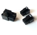 6-Pin Molex Mini-Fit Jr PCIe Female Connector - Black 